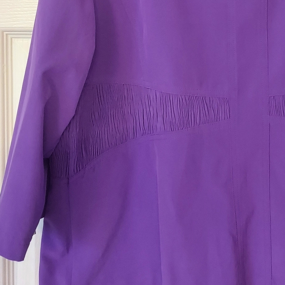 Zenergy Chicos Womens Athletic jacket coat size XL 3 zip up Purple lightweight - Picture 9 of 9